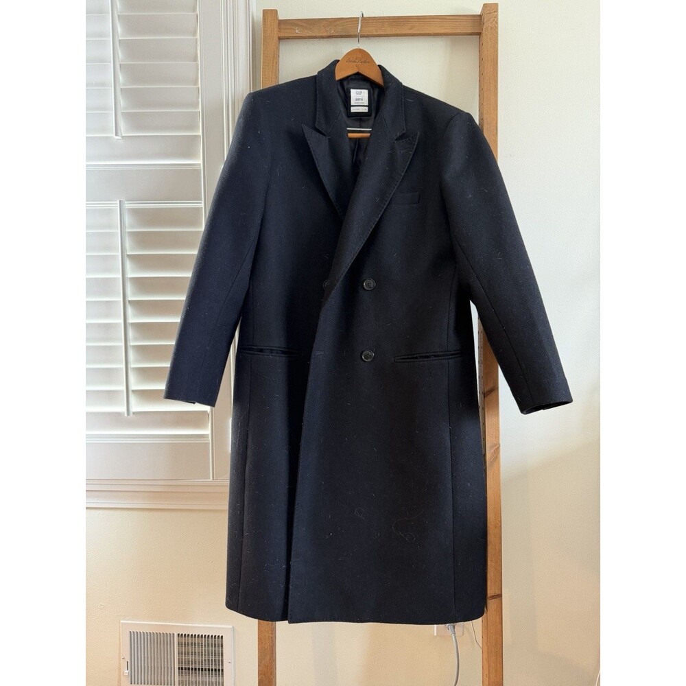 GAP x AMI Paris Wool Blend Overcoat Mens M Long Coat Alexandre Mattiussi RARE